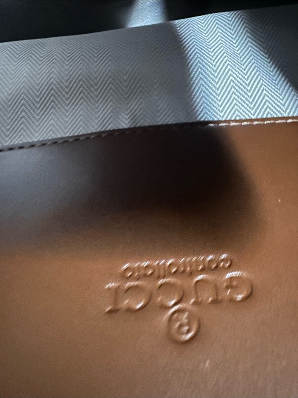 Brown Bling GG Canvas Tote with Signature Web Stripe - Picture 4 of 11